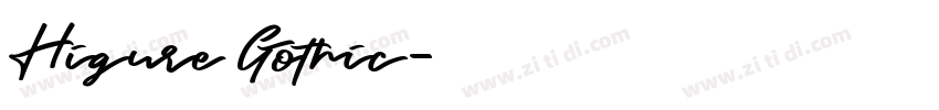 Higure Gothic字体转换